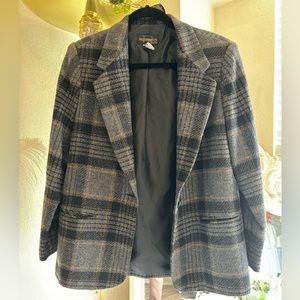 Vintage Plaid Blazer